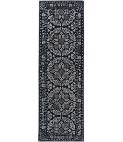 Surya Smithsonian SMI2112 Dark Blue Light Gray Area Rug 3 ft. X 12 ft. Runner