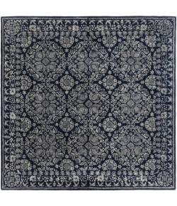 Surya Smithsonian SMI2112 Dark Blue Light Gray Area Rug 8 ft. Square