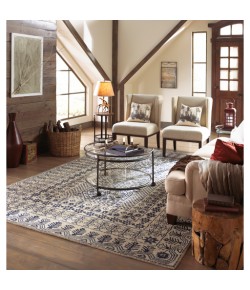 Surya Smithsonian SMI2113 Denim Khaki Area Rug 3 ft. 3 in. X 5 ft. 3 in. Rectangle