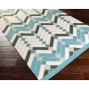 Surya Savannah SNH8000 Aqua Light Gray Area Rug 4 ft. X 6 ft. Rectangle