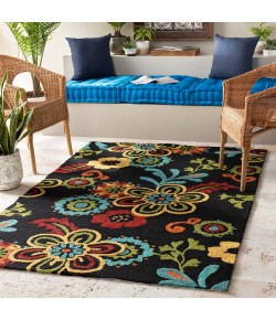 Surya Storm SOM7707 Black Burnt Orange Area Rug 12 ft. X 15 ft. Rectangle