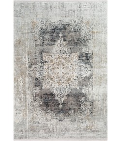 Surya Solar SOR2305 Black Gray Area Rug 6 ft. 7 in. X 9 ft. 6 in. Rectangle