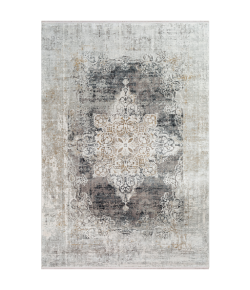 Surya Solar SOR2305 Charcoal Taupe Area Rug 3 ft. X 9 ft. 10 in. Runner