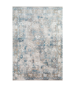 Surya Solar SOR2307 Sky Blue Dark Blue Area Rug 3 ft. X 9 ft. 10 in. Runner