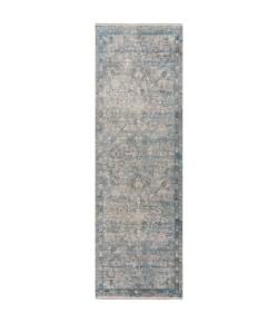 Surya Solar SOR2314 Medium Gray Aqua Area Rug 7 ft. 6 in. X 11 ft. 2 in. Rectangle