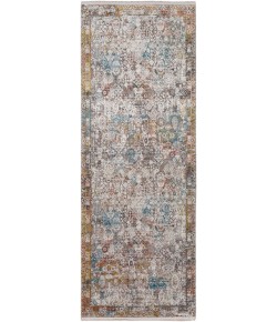 Surya Solar SOR2316 Medium Gray Light Gray Area Rug 3 ft. X 8 ft. Runner