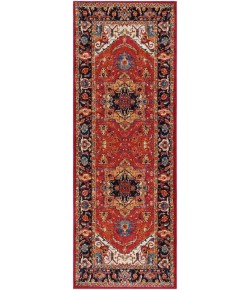 Livabliss Serapi SRP1001 Dark Red Black Area Rug 2 ft. 7 in. X 7 ft. 3 in. Runner