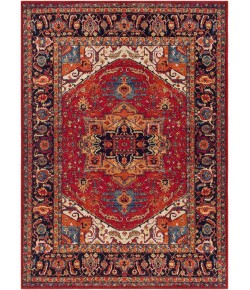 Livabliss Serapi SRP1001 Dark Red Black Area Rug 3 ft. 11 in. X 5 ft. 7 in. Rectangle