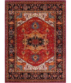 Livabliss Serapi SRP1001 Dark Red Black Area Rug 7 ft. 10 in. X 10 ft. 6 in. Rectangle