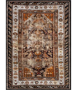 Livabliss Serapi SRP1018 Bright Orange Black Area Rug 9 ft. 2 in. X 12 ft. 6 in. Rectangle