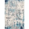 Livabliss Sunderland SUN2300 Navy Aqua Area Rug 5 ft. 3 in. X 7 ft. 3 in. Rectangle