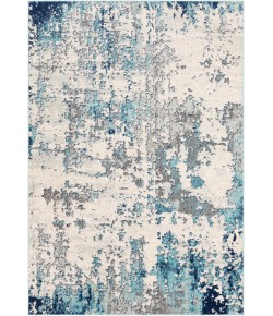 Livabliss Sunderland SUN2300 Navy Aqua Area Rug 5 ft. 3 in. X 7 ft. 3 in. Rectangle