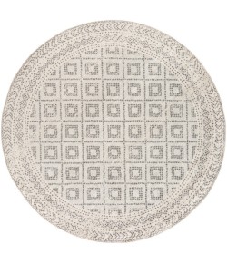 Surya Sunderland SUN2301 Light Gray White Area Rug 7 ft. 10 in. Round