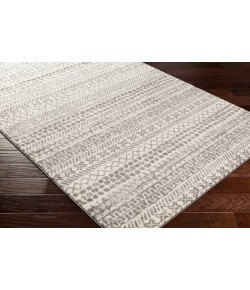 Livabliss Sunderland SUN2304 Medium Gray White Area Rug 5 ft. 3 in. X 7 ft. 3 in. Rectangle