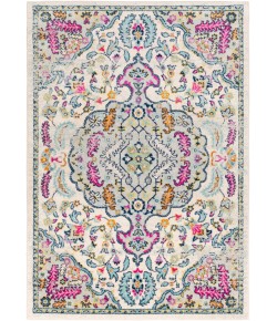 Livabliss Sunderland SUN2312 Bright Pink Aqua Area Rug 6 ft. 7 in. X 9 ft. Rectangle