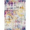 Livabliss Sunderland SUN2320 Medium Gray White Area Rug 5 ft. 3 in. X 7 ft. 3 in. Rectangle
