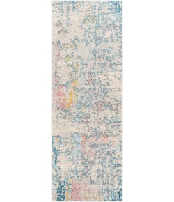 Livabliss Sunderland SUN2334 Teal Dusty Coral Area Rug 2 ft. 7 in. X 7 ft. 3 in. Runner