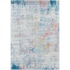 Livabliss Sunderland SUN2334 Teal Dusty Coral Area Rug 5 ft. 3 in. Round