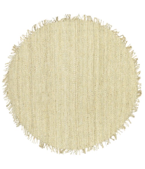 JUTE BLEACHED RUG Livabliss Jute Bleached JUTE BLEACH-8SQUARE rug