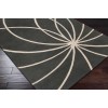 Surya Forum FM7173 Charcoal Cream Area Rug 9 ft. 9 in. Round