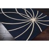 Surya Forum FM7186 Dark Blue Cream Area Rug 9 ft. 9 in. Round