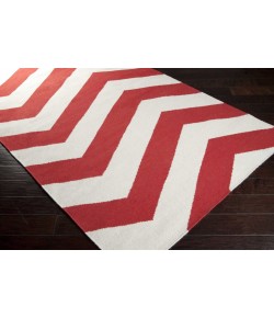 Surya Frontier FT274 Bright Orange White Area Rug 2 ft. X 3 ft. Rectangle