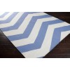 Surya Frontier FT275 White Bright Blue Area Rug 2 ft. X 3 ft. Rectangle