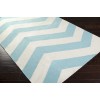 Surya Frontier FT277 Aqua White Area Rug 2 ft. X 3 ft. Rectangle