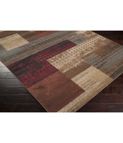Livabliss Riley RLY5004 Dark Red Dark Brown Area Rug 7 ft. 10 in. Round