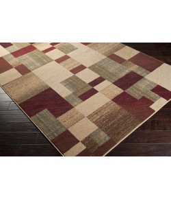 Surya Riley RLY5006 Dark Red Dark Brown Area Rug 6 ft. 7 in. X 9 ft. 6 in. Rectangle