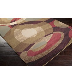 Livabliss Riley RLY5007 Dark Red Dark Brown Area Rug 7 ft. 10 in. Round