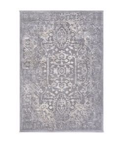Livabliss Tibetan TBT2300 Charcoal Ivory Area Rug 5 ft. 3 in. Round