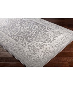 Surya Tibetan TBT2300 Charcoal Ivory Area Rug 6 ft. 7 in. X 9 ft. 6 in. Oval