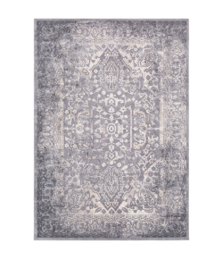 Surya Tibetan TBT2300 Charcoal Ivory Area Rug 6 ft. 7 in. X 9 ft. 6 in. Oval