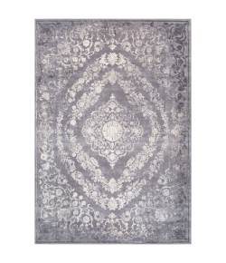 Surya Tibetan TBT2301 Medium Gray Charcoal Area Rug 6 ft. 7 in. X 9 ft. 6 in. Oval