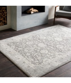 Surya Tibetan TBT2309 Medium Gray Ivory Area Rug 7 ft. 10 in. Round