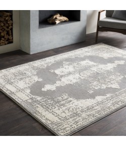 Livabliss Tibetan TBT2310 Medium Gray Charcoal Area Rug 6 ft. 7 in. X 9 ft. 6 in. Oval