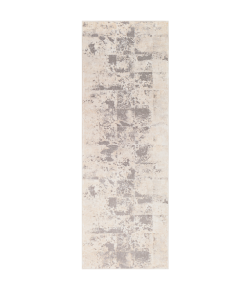 Livabliss Tibetan TBT2312 Khaki Cream Area Rug 2 ft. 7 in. X 10 ft. Runner