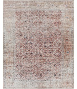 Livabliss Tahmis THI2703 Dark Blue Brick Red Area Rug 5 ft. 3 in. X 7 ft. 3 in. Rectangle