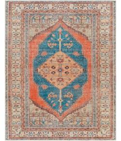 Livabliss Tahmis THI2704 Burnt Orange Blue Area Rug 8 ft. 10 in. X 12 ft. Rectangle