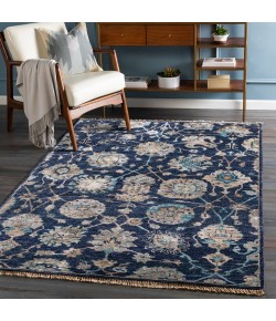 Surya Theodora THO3007 Navy Taupe Area Rug 2 ft. 6 in. X 8 ft. Runner