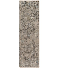 Surya Theodora THO3011 Charcoal Ice Blue Area Rug 2 ft. 6 in. X 8 ft. Runner