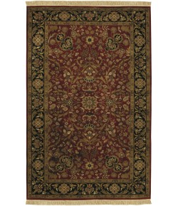 Surya Taj Mahal TJ1143 Burgundy Black Area Rug 8 ft. Round