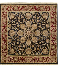 Surya Taj Mahal TJ1187 Red Black Area Rug 8 ft. Square