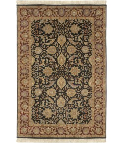 Surya Taj Mahal TJ6576 Black Dark Brown Area Rug 8 ft. Round