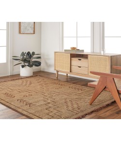 Livabliss Touareg TOG2303 Brown Mustard Area Rug 9 ft. X 12 ft. Rectangle