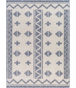 Livabliss Tuareg TRG2310 Tan Pale Blue Area Rug 5 ft. 3 in. X 7 ft. Rectangle