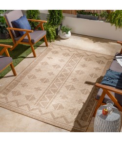 Livabliss Tuareg TRG2311 Off-White Tan Area Rug 5 ft. 3 in. X 7 ft. Rectangle