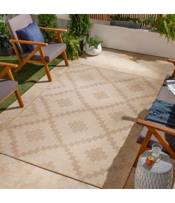 Livabliss Tuareg TRG2325 Off-White Tan Area Rug 5 ft. 3 in. X 7 ft. Rectangle