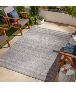 Livabliss Tuareg TRG2327 Pale Blue Tan Area Rug 5 ft. 3 in. X 7 ft. Rectangle
